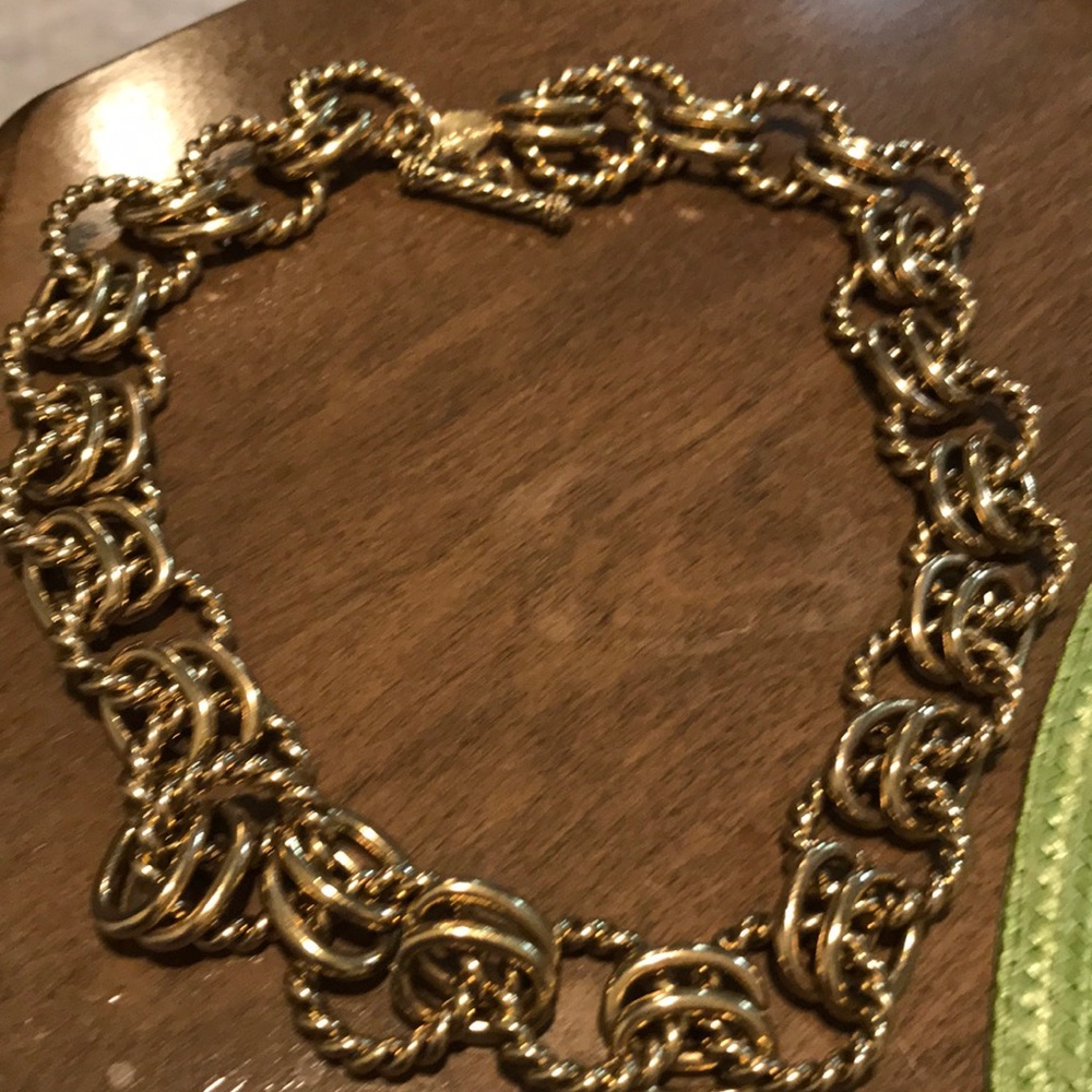 Heidi Daus Gold Color Link Necklace